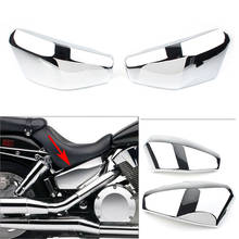 2Pcs ABS Motorcycle Chrome Battery Side Covers Left + Right Guard for Honda VTX1300 R/S/C/T 2003 2004 2005 2006 2007 2008 2009 2024 - buy cheap