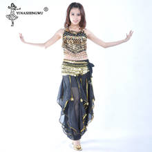 India Belly Dance Suit Women Belly Dance Costumes Set Oriental Dance Ladies Sequin Dresses Bellydance Pants Indian 10 Colors 2024 - buy cheap