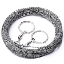 Outdoor Hand-Drawn Rope Saw 304 Stainless Steel Wire Saw Camping Life-Saving Woodworking Super Fine Hand Saw Wire 5M 2024 - buy cheap