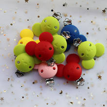 10Pcs Mouse Pacifer Clips Perle Silicone Stainless Teether Clip DIY Baby Dummy Chain Nipple Holder Soother Animal Teething Toys 2024 - buy cheap