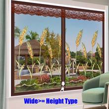 Wide Type Wheat Spike Door Window Mesh Screen Zipper Opening Yarn Air Tulle Fly Anti-Mosquito Net Curtain Removeable Washable 2024 - buy cheap