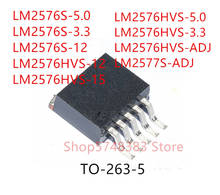 10PCS LM2576S-5.0 LM2576S-3.3 LM2576S-12 LM2576HVS-12 LM2576HVS-15 LM2576HVS-5.0 LM2576HVS-3.3 LM2576HVS-ADJ LM2577S-ADJ TO263-5 2024 - buy cheap