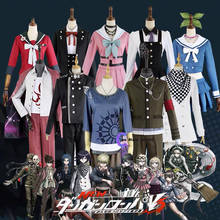 Fantasia para cosplay danganronpa v3 ouma, fantasia de kokichi, jogo japonês, uniforme escolar, roupa com peruca, novo, 2020 2024 - compre barato