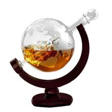 850ML Whiskey Decanter Antique Ship Whiskey Dispenser For Liquor Bourbon Vodka Wine Glass Decanter Globe with Wood Stand 2024 - buy cheap
