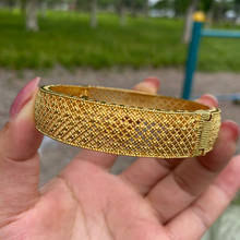 1 pçs na moda etíope jóias middlle oriente casamento noiva presente dubai ouro pulseiras para mulheres áfrica ouro cor pulseira & pulseira 2024 - compre barato