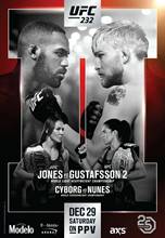 Fight-jones v Gustafsson 2-póster de seda para decoración de pared del hogar, película artística impresa Cyborg v Nunes, 24x36 pulgadas, 232 2024 - compra barato