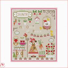 Embroidery Carrot Farm Scenery Needlework Cross Stitch Kit Stamped Patterns 11CT 14CT Counting Printed Craft Decoration Gift 2024 - buy cheap