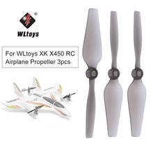 WLtoys XK X450 RC Airplane Aircraft Helicopter Fixed Wing Propeller 3pcs RC Parts 2024 - buy cheap