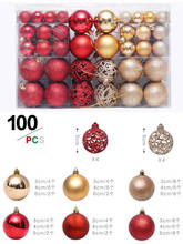 Christmas Ornament Ball Decoration 2022 Christmas Balls Ornament 60-100pcs Christmas Tree Ball Wholesale Christmas Ornament Ball 2024 - buy cheap