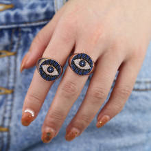 evil eye ring for women bohemia boho Turkish lucky eye finger jewelry 2024 - buy cheap
