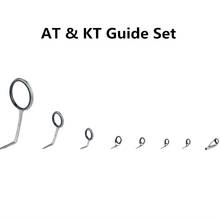 AT & KT Guide Set    Fishing rod guides  one set (9pcs)  fishing rod parts repair guide 1 bags 2024 - buy cheap