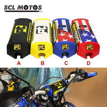 SCL MOTOS High Quality 26mm Motorcycle Square Fat Handlebar Pad Chest Protector Bar Pad Cross Bar For Motocross 1-1/8 Handle Bar 2024 - buy cheap