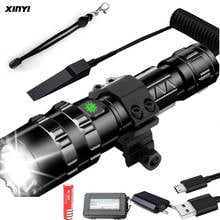 50000Lums LED Tactical Flashlight Scout light L2 Ultra Bright USB Rechargeable Waterproof Torch Hunting light 5 Modes by 1*18650 2024 - buy cheap