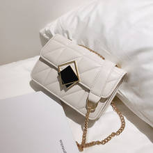 Сетчатая Лоскутная сумка через плечо 2020 модная Новая высококачественная женская дизайнерская сумка из искусственной кожи Сумка через плечо с цепочкой 2024 - купить недорого