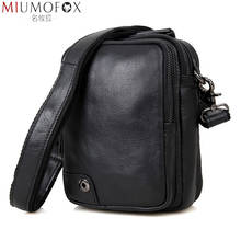 Leather Men Bags 2021 New Brand Men Shoulder Bag High Quality Men's Black Genuine Leather Business Casual Crossbody Bag for iPad 2024 - buy cheap