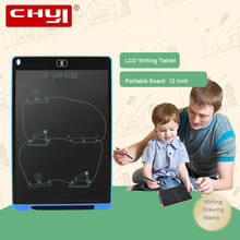 Chyi 12 Polegada lcd escrita tablet eletrônico digital arte desenho placa toque almofada de escrita ultra fino gráfico tablet para crianças 2024 - compre barato