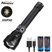 Alonefire H34 Super Powerful XHP90 LED Flashlight Waterproof Ultra Bright USB Zoom Tactical Torch 18650 26650 Rechargeable Batte 2024 - buy cheap