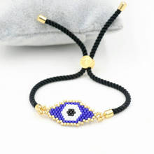 Pulseras turcas de Ojo Azul para hombre y mujer, pulsera de hilo de cuerda roja, amuleto de ojos para parejas, regalo de joyería 2024 - compra barato