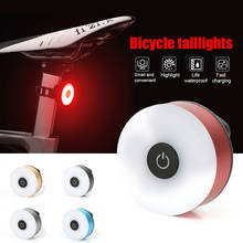 Mini lanterna traseira de bicicleta de led, luz de segurança e advertência usb recarregável, ipx5, à prova d'água, lâmpada para capacete e mochila 2024 - compre barato
