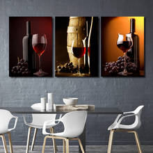 Бокал вина плакат виноград столовая гостиная украшение стены холст живопись HD художественная картина скандинавские современные украшения дома 2024 - купить недорого