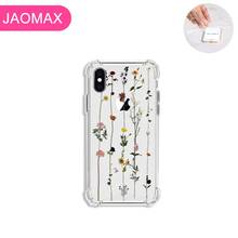 Jaomax-funda de lujo suave a prueba de golpes para iPhone, carcasa de flores para iPhone 7, 8 Plus, X, Xs Max, 6, 6s Plus, 5, 5S, SE, Xr, 11 2024 - compra barato