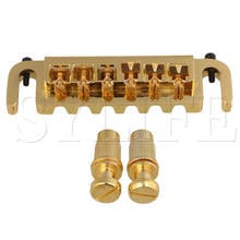 Zinc Alloy Golden Plated Guitar Bridge for Electric Guitar with Post 2024 - buy cheap