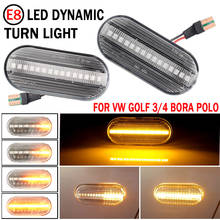 Indicador lateral dinámico Led de 2 piezas, luz intermitente secuencial para Volkswagen VW Bora Golf 3 4 Passat 3BG Polo SB6 2024 - compra barato