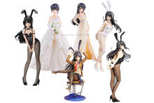Figuras de ação colecionáveis do anime, 25-40cm, figuras de ação sensual do coelho do anime senpai sakurajima mai, em pvc 2024 - compre barato