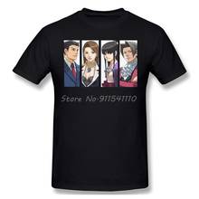 Phoenix Wright Ace Attorney Miles Edgeworth Mia Fey Games Men 100% Cotton TShirt Plus Size Tops Panels Oversized Shirt 2020 2024 - buy cheap