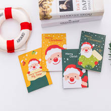 4pack/lot  New Year's Santa notebook portable Christmas snowman fawn Student gift stationery 2024 - buy cheap