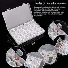 28 Slots Clear Plastic Empty Storage Box for Nail Art Manicure Tools Jewelry Beads Display Storage Case Organizer Holder Z505 2024 - buy cheap