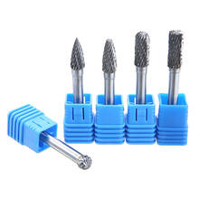 5pcs 1/4" Shank Fit Rotary Tools Die Grinder Shank Rotary Burr Tool Set Tungsten Carbide Rotary Point Burrs 2024 - buy cheap
