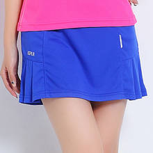 Tennis Table Tennis Badminton Skort Women's Yoga Sports Short Skirt Quick Dry Breathable Wild Pure Color Skirt 2024 - buy cheap