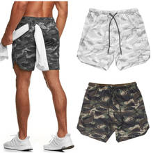 Men Camouflage Casual Shorts Quick Dry Running Workout Bodybuilding Jogging Pants Gym Sports Training Beach Shorts Plus Size 3XL 2024 - buy cheap