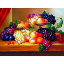 Fruit DIY 11CT Cross Stitch Embroidery Kits Craft Needlework Set Printed Canvas Cotton Thread Home Decoration New Design   Room 2024 - buy cheap