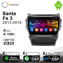 Ownice-Radio con GPS para coche, reproductor de DVD 10,0 con Android, 4G, DSP, Navi, 6 GB de Ram, 2015 GB de Rom, para Hyundai Santa FE IX45, 2016, 2017, 128, SPDIF 2024 - compra barato