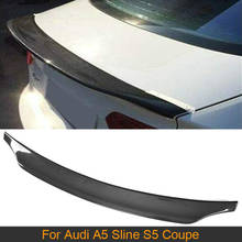 Carbon Fiber Rear Trunk Spoiler Wing for Audi A5 Sline S5 Coupe 2008-2016 Not for RS5 Car Rear Trunk Boot Lip Wing Spoiler FRP 2024 - buy cheap