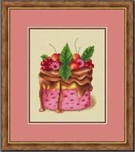 Gold Collection Counted Cross Stitch Kit Cross stitch RS cotton with cross stitch Magazine raspberry Mint Cake 2024 - buy cheap