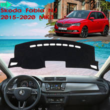 Dashmat capa evitar luz pára-sol tapete para skoda fabia 3 nj 2015 2016 2017 2018 2019 2020 mk3 acessórios do carro 2024 - compre barato