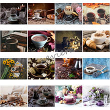 5D DIY Diamond Painting Coffee Afternoon Tea Square Drill Embroidery Kit Rhinestone Cross Stitch Picture Home Decor Restaurant 2024 - buy cheap