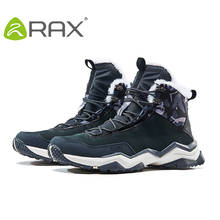 RAX Waterproof Hiking Shoes Men Winter Outdoor Sneakers for Men Snow Boots Plush Mountain Snowboots Outdoor Tourism Jogging Shoe 2024 - buy cheap