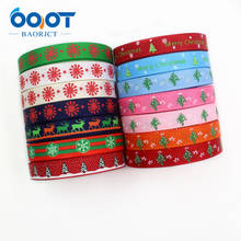 1971326,3/8'' 10mm Christmas holiday decoration gift wrapping Printed grosgrain ribbon,10yrds DIY handmade headwear accessories 2024 - buy cheap