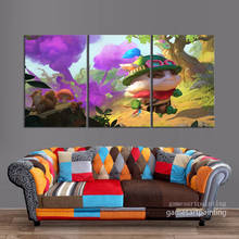 3 pçs liga das lendas teemo loveliness herói jogo pôster arte da lona pinturas parede para decoração de casa, sem moldura 2024 - compre barato