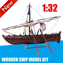 Wooden Ship Model Kit 1:32 Scale Whaling Ship Boat Model Building DIY Assembly Xmas gifts 2024 - buy cheap