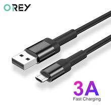 OREY Micro USB Cable 3A Fast Charging for Samsung J7 Redmi Note 5 7 Pro Android Mobile Phone USB Micro Cable Charger Data Cord 2024 - buy cheap