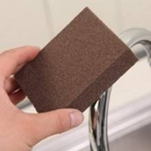 Sponge Carborundum Brush Kitchen Bathroom Silicon Carbide Sponges Cleaning Brush Emery Rust Removing Tool Kitchen Accessories 2024 - buy cheap