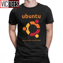 Camiseta masculina ubuntu linux sátira geek humor novidade algodão tshirt crewneck roupas adulto oversized 2024 - compre barato