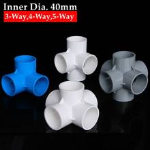 3pcs I.D40mm Stereo PVC Pipe Connector Storage Shelf Connectors Handwork Frame Composite Joints Irrigation Water Pipe Fittings 2024 - buy cheap