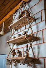 Home Decoration Organizer Wooden Decorative Design 3-Piece Rope Shelf Coffee Kitchen 2024 - buy cheap