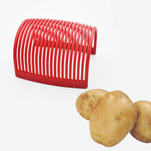 Potato Cutter Red Plastic Tomato Slicer Shredders Fruit Vegetable Onion Lemon Cutting Tools Cook Utensil  Kitchen Accessories 2024 - buy cheap